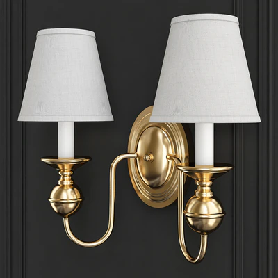 Brass Polished Wall Sconces Free Shipping — Вид 1