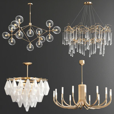 Four Exclusive Chandelier Collection 74 — Ver 1