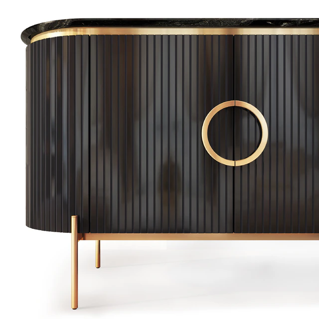 Комод  и тумба прикроватная Tesla black. Nightstand, sideboard by Medusa Home — Скачать