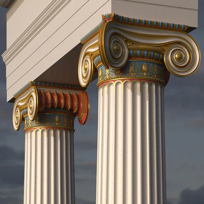Ionic Order Erechtheion Column — Ver 2