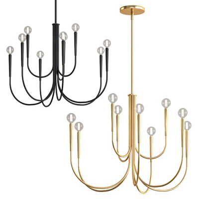 West Elm Swoop Arm Chandelier — Ver 1