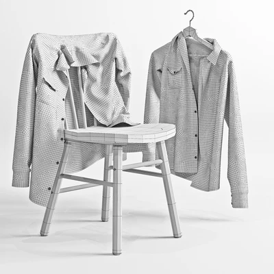 A set of men's shirts and chair IKEA NORRARYD — Ver 2