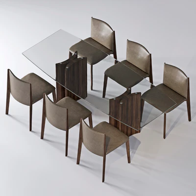 porada dining set v4 — Вид 2