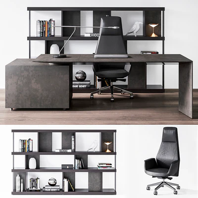 Poltrona Frau Office set — Ver 1