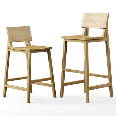 Ethnicraft bar stools — Ver 1