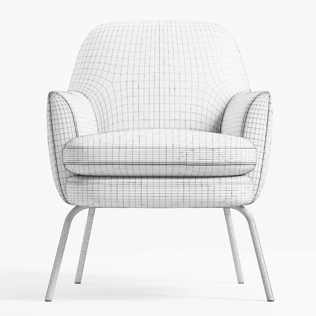 Chloe Velvet Arm Chair — Descargar