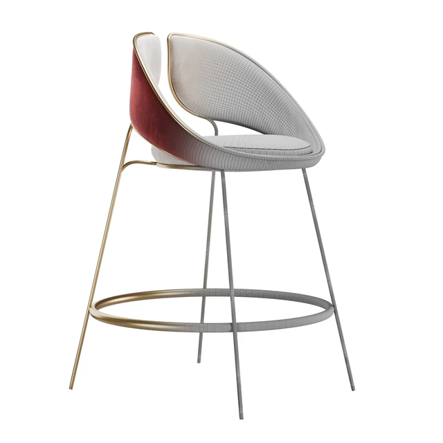Hyoku Bar Chair Stool by Alma de Luce — Download