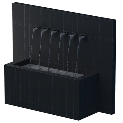 Modernist wall fountain — Ver 2