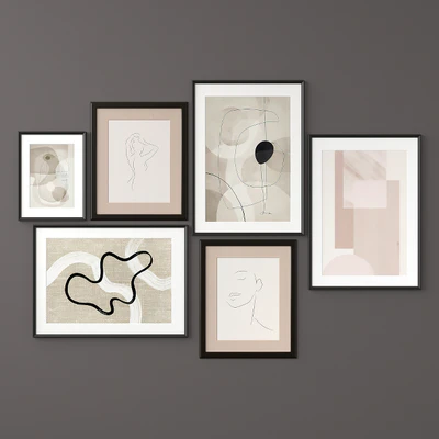 Abstract paintings set — Ver 2