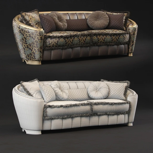 Sofa GoldConfort Divano 4 posti 4 seater fofa — Скачать