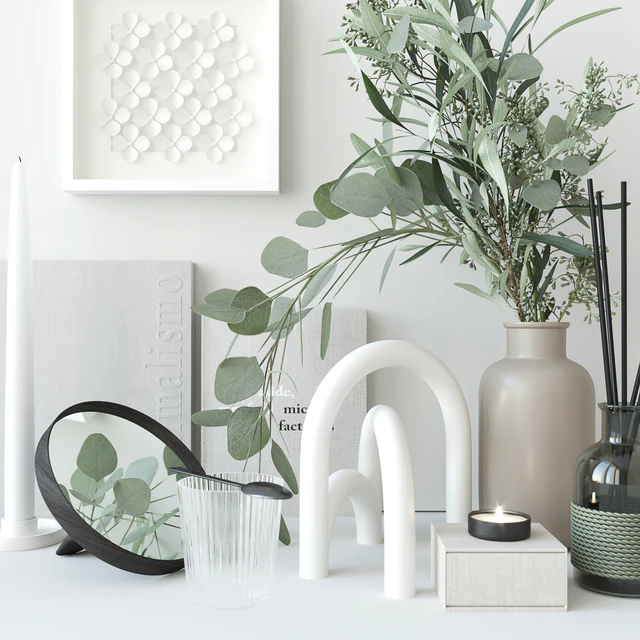 Decorative set with eucalyptus — Descargar