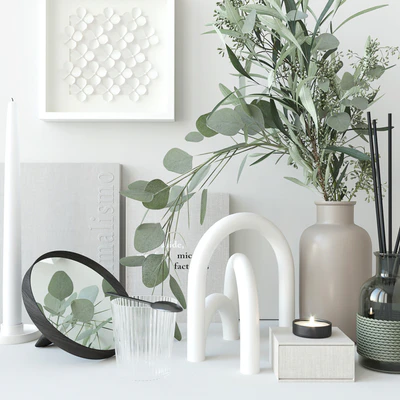 Decorative set with eucalyptus — Ver 2