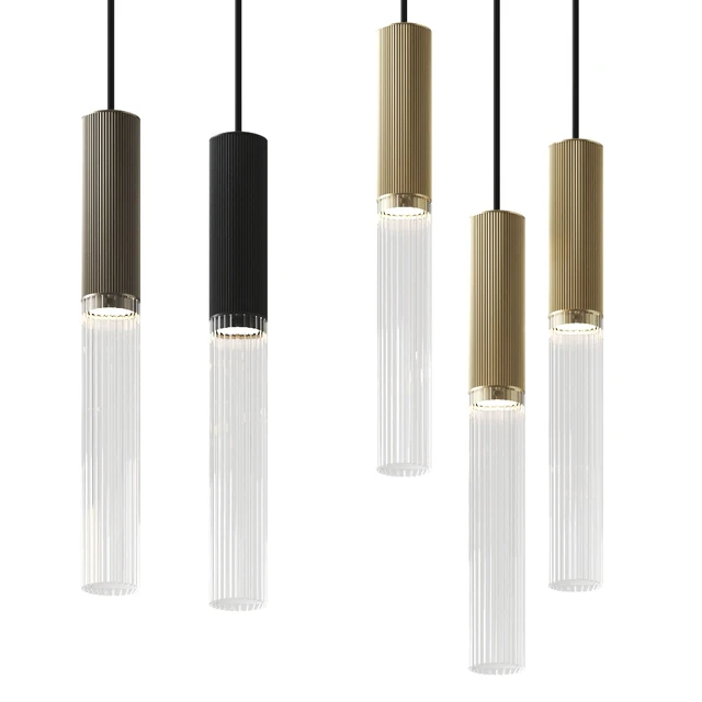 Flume 50 Pendant - 3 Drop Grouping - Antique Brass by J. Adams Co — Descargar