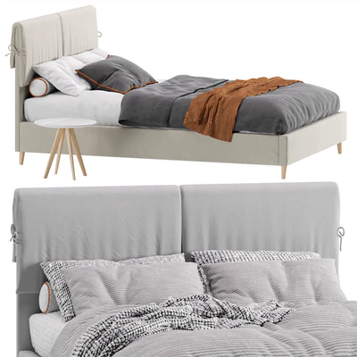 Bed Siteno Minced 140 Barhat Beige by Divan.ru / Bed Siteno — Ver 2