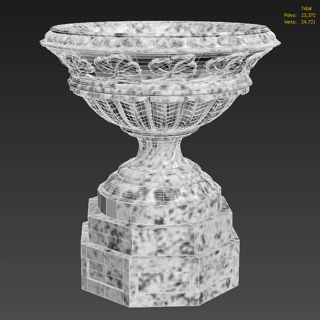 Classic vase 02. Large Leaf Outdoor Garden Planter — Descargar