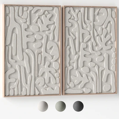 Relief artwork 22 - 3d art wall decor - Panels — Ver 1