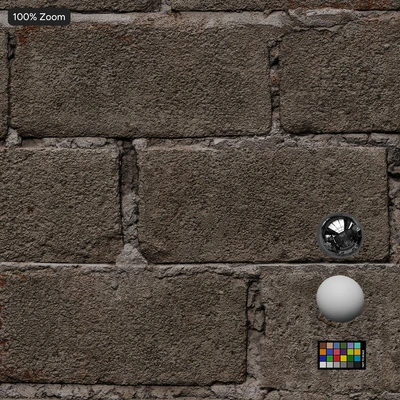 exposed worn concrete block wall texture — Вид 3