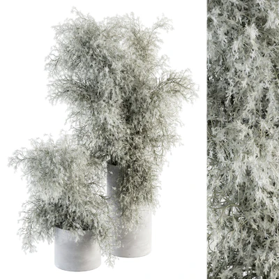 Bouquet - Green Branch in Concrete vase 79 — Ver 1