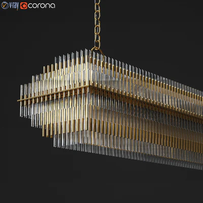 Emile Linear Chandelier Restoration Hardware — Ver 2