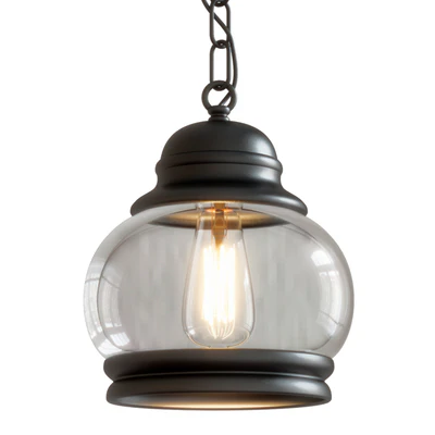 Lampe black retro pendant — Ver 2