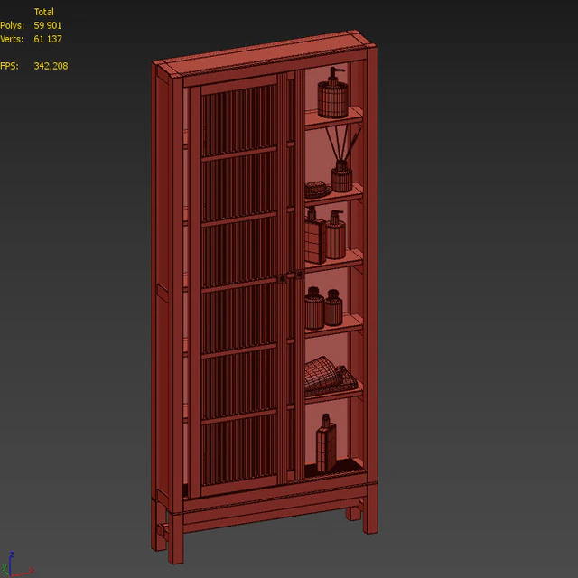 Solid teak cabinet FSC Castilla AM PM — Descargar