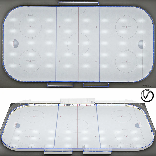 Hockey box 30x60 m. with KHL markings — Descargar