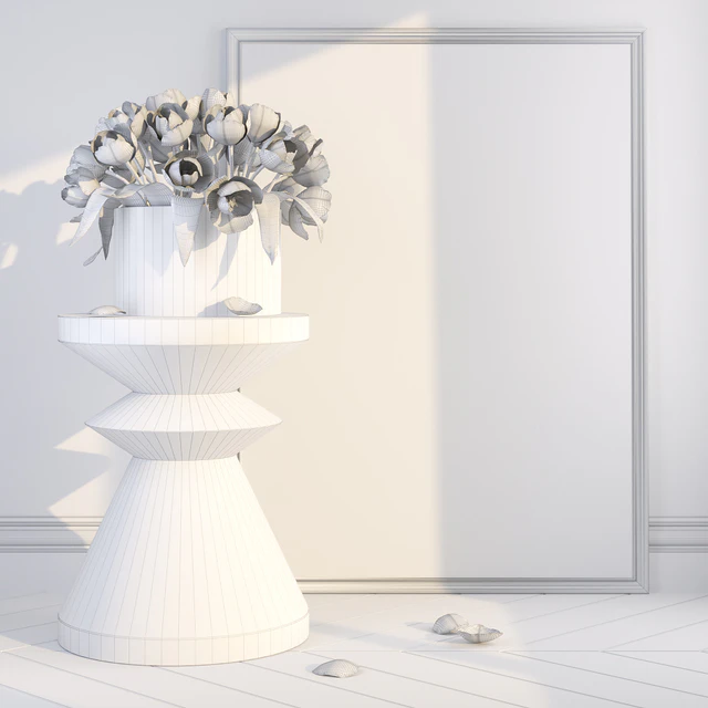 decorative set with tulips — Descargar