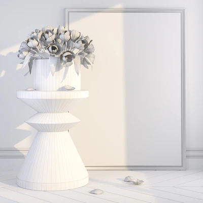 decorative set with tulips — Ver 2