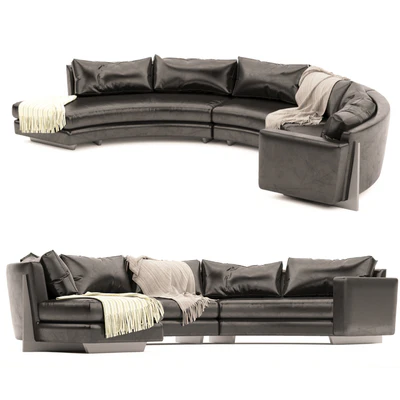 Thayer coggin round sofa — Ver 3
