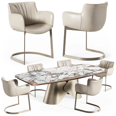 Scott keramik table Rhonda chair — Вид 3