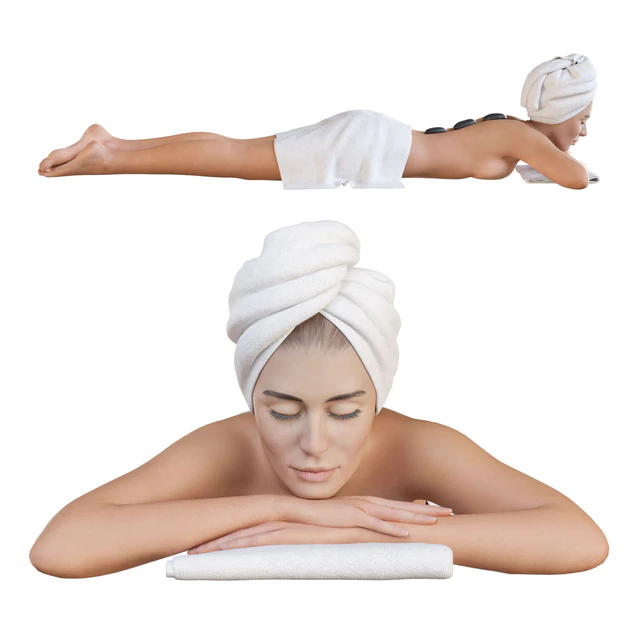 Girl at a spa treatment — Descargar