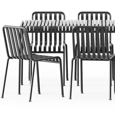 Palissade Table and Palissade Chair by Hay — Ver 4