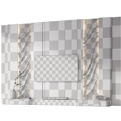 TV wall with soundbar 002 — Ver 2