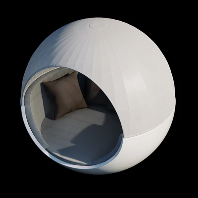 Deck chair Vondom ULM Moon with roof — Ver 4