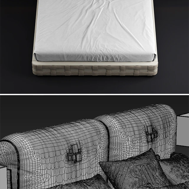 Кровать rugiano braid bed — Скачать