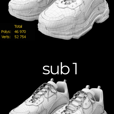balenciaga triple s black — Вид 2