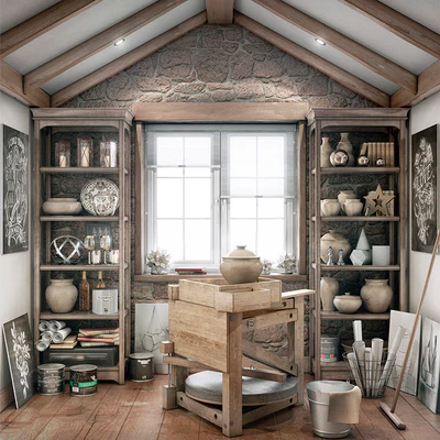 Potter's workshop \ Creative studio. — Ver 1