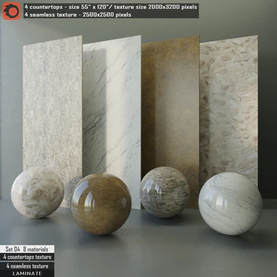 Laminate countertops & Seamless texture Set 04 — Ver 1