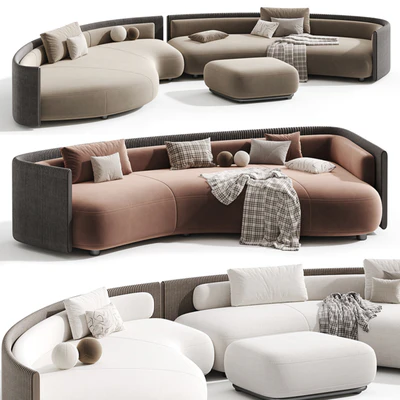 Bezier Cord Outdoor Sofa by Minotti — View 2