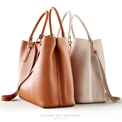 Leather tote handbag — Вид 2
