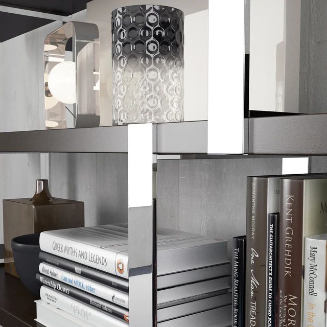 Minotti Dalton Bookcase with Accessories — Скачать