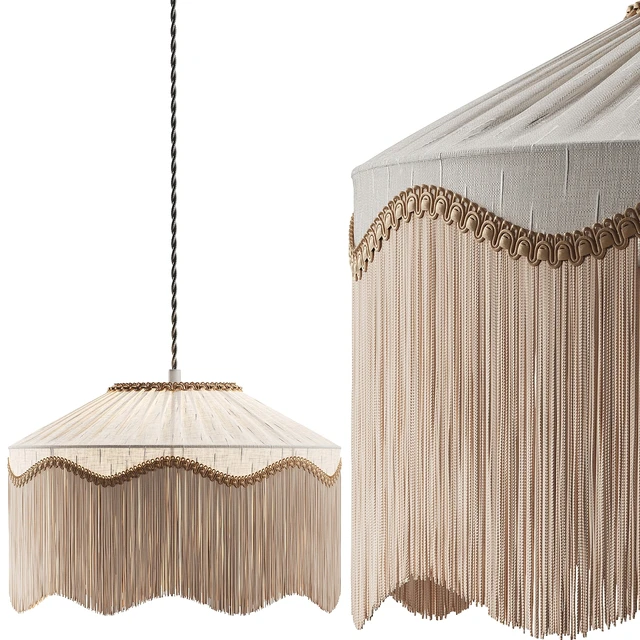 Pendant Light 15 - Spearmint Silk Tiffany Lampshade — Download