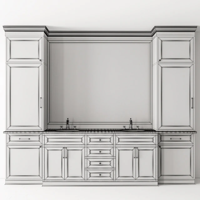 Bathroom Set White and Gold - Set 33 — Descargar