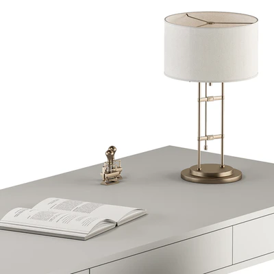Home Office white and Gold Table - Office Furniture 282 — Вид 3