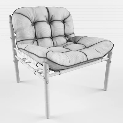 Arne Norell Rosewood and Leather Lounge Chair — Ver 2