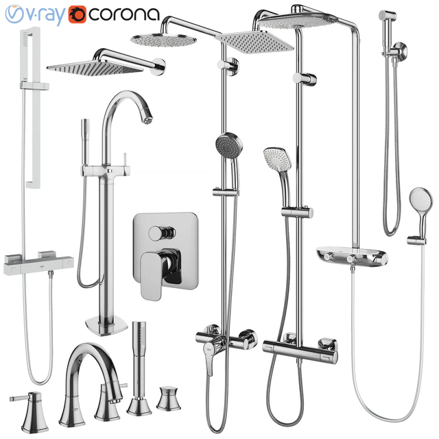 Faucets and shower systems Grohe and IDEAL standard set 145 — Descargar