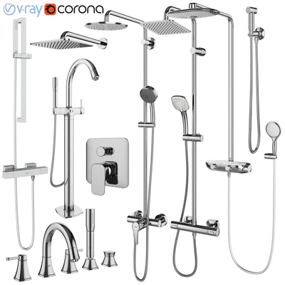 Faucets and shower systems Grohe and IDEAL standard set 145 — Ver 1