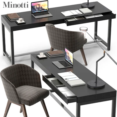 Minotti Fulton desk set — Ver 1