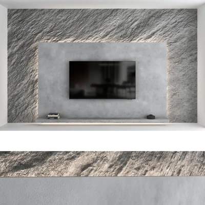 TV wall set 07 — Ver 4