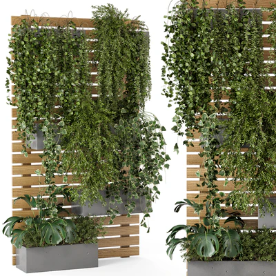 Outdoor Plants Pallet vertical planter  Pots - Set 686 — Вид 1